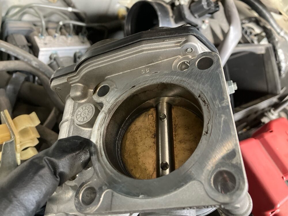 カーボンが溜まっている状態